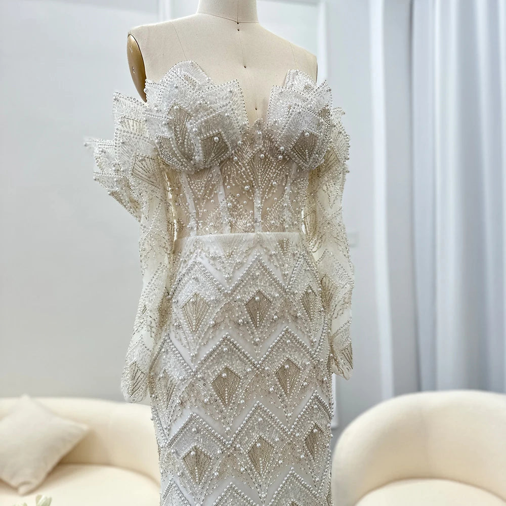 Luxury Off Shoulder Evening