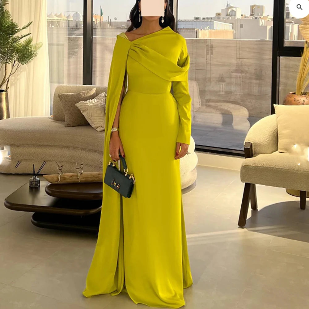 Off the Shoulder Long Sleeve Sheath Evening Dresses