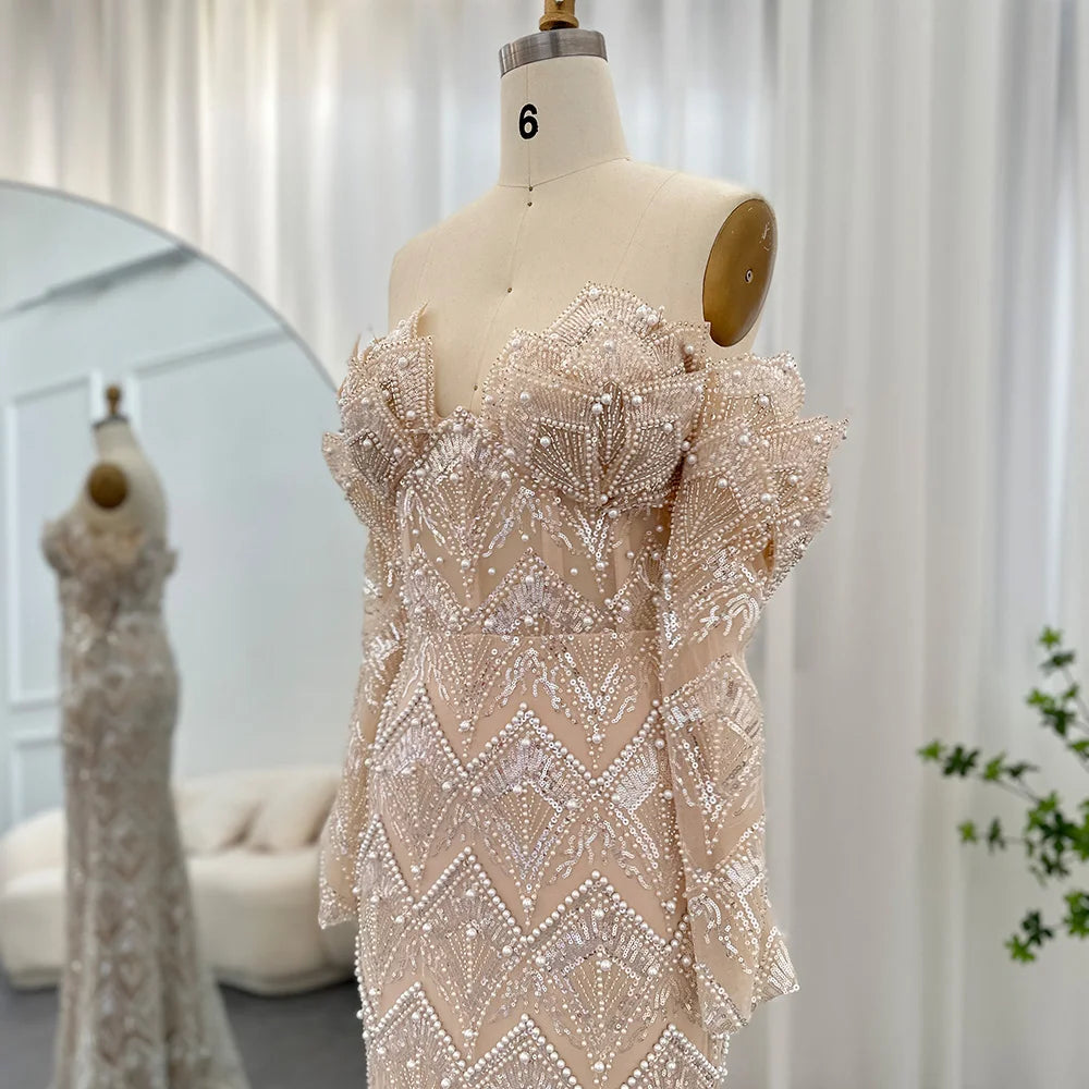 Luxury Off Shoulder Evening