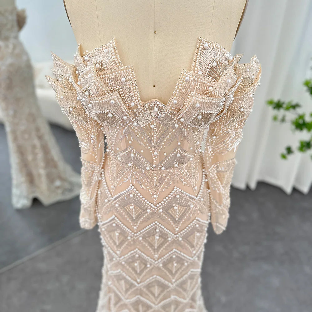 Luxury Off Shoulder Evening