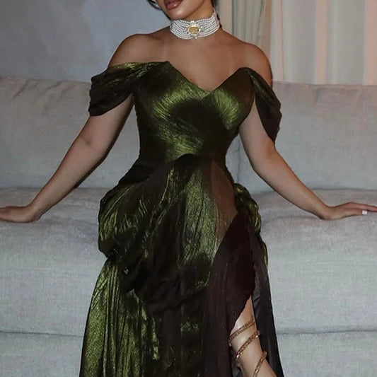 Evening Dresses Formal Party Gowns for Women Off The Shoulder Sleeveless 2025