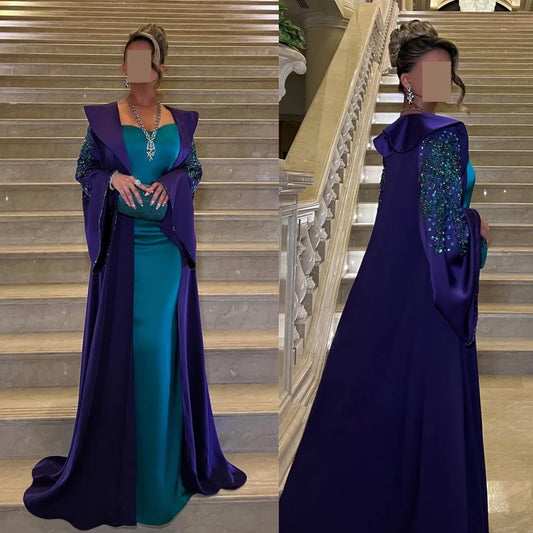 Beading Draped Beach Sheath Square Neck Bespoke Occasion Gown Long es