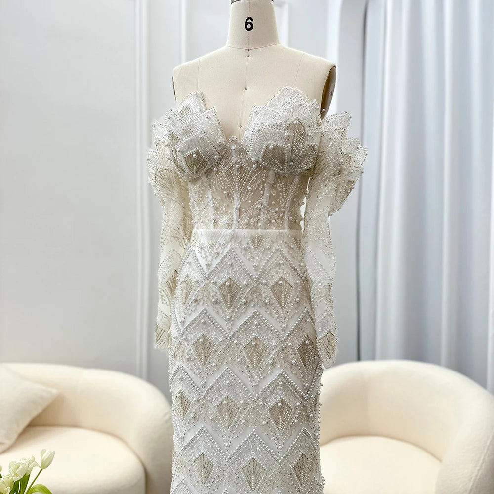 Luxury Off Shoulder Evening