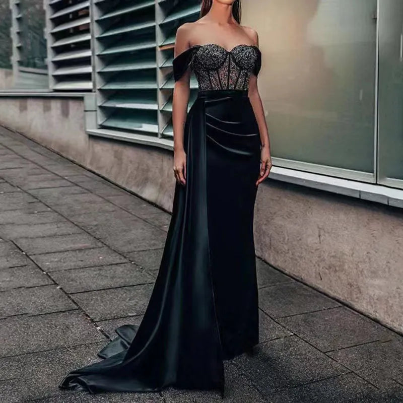 Sexy Backless Evening Party Dress